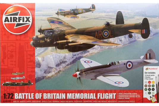 Battle of Britain Memorial Flight Avro Lancaster MkIII Supermarine Spitfire MkIIa PR.XIX 組み立てプラモキット模