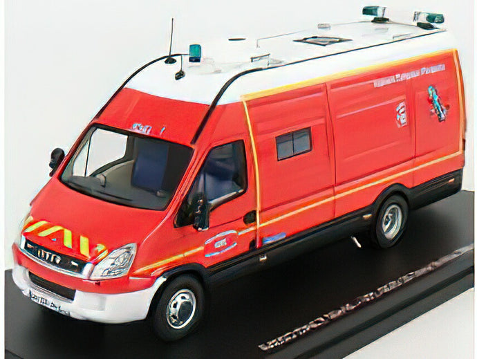 IVECO FIAT - NEW DAILY 50-18 VAN SDIS 36 SAPEURS POMPIERS PLONGEURS 2019 - RED WHITE/ ALERTE 1/43 トラック 模型