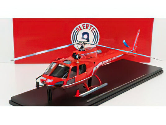 AEROSPATIALE - AS 350 HELICOPTER SECURITE CIVILE 1979 - RED/ ALERTE 1/43  模型
