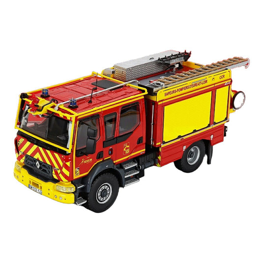 Renaultルノー D14 タンクローリー Gallin Groupe Desautel CCR SDIS 28 消防車 レッド/イエロー 300台限定 / ALERTE 1/43 ミニカー トラック模型