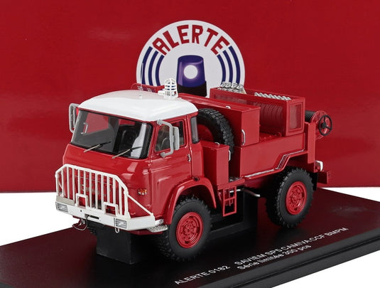 SAVIEMサヴィエム SP5 CAMIVA タンク車 CCF BMPM 消防車 1976 レッドホワイト 300台限定 / ALERTE 1/43 ミニカー