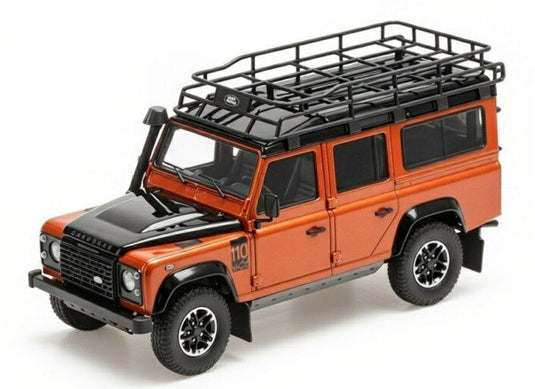 【予約】LAND ROVERランドローバー DEFENDERディフェンダー 110 アドベンチャー 2015 オレンジブラック / ALMOST-REAL 1/43 ミニカー