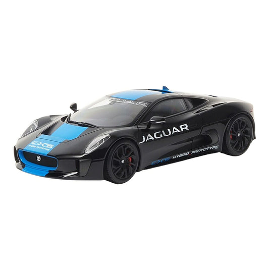 Jaguarジャガー C-X75 2013 ブラック ライトブルーストライプ / Almost-Real 1/18 ミニカー