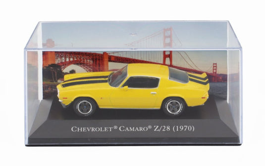 CHEVROLETシボレー カマロ Z/28 クーペ 1970 イエローブラック DEAGOSTINI-AMERICAN-CARS-COLLECTION / EDICOLA 1/43 ミニカー