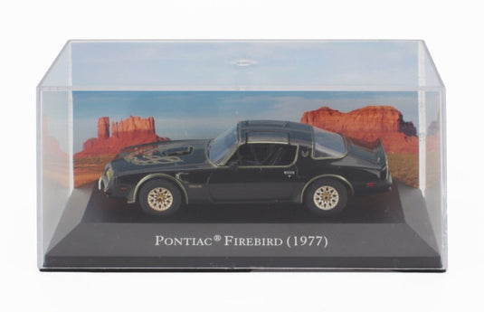 PONTIACポンティアック ファイヤーバード トランザム 1977 ブラックゴールド DEAGOSTINI-AMERICAN-CARS-COLLECTION / EDICOLA 1/43 ミニカー