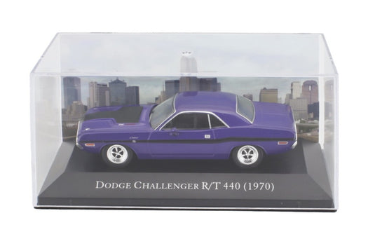 DODGEダッジ チャレンジャー R/T 440 クーペ 1970 パープル DEAGOSTINI-AMERICAN-CARS-COLLECTION / EDICOLA 1/43 ミニカー