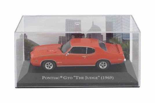 PONTIACポンティアック GTO THE JUDGE クーペ 1969 レッド DEAGOSTINI-AMERICAN-CARS-COLLECTION / EDICOLA 1/43 ミニカー