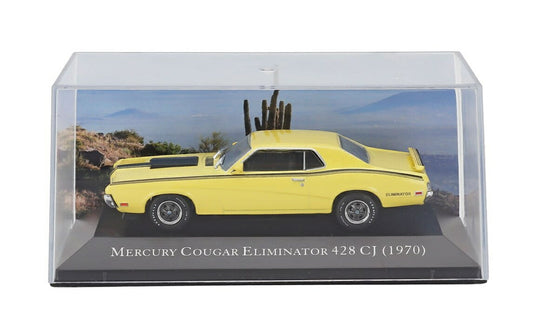MERCURYマーキュリー COUGARクーガー ELIMINATORエリミネーター 428 CJ COUPEクーペ 1970 イエロー ブラック / EDICOLA 1/43 ミニカー