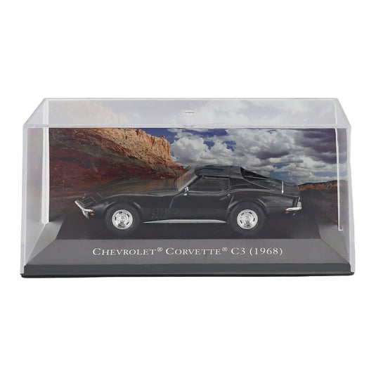 CHEVROLETシボレー CORVETTEコルベット COUPEクーペ 1968 ブラック / EDICOLA 1/43 ミニカー