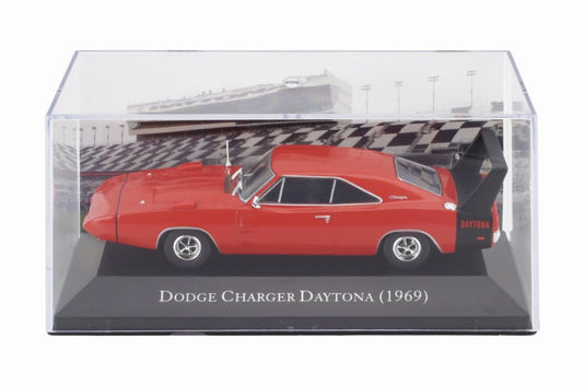 Dodgeダッジ CHARGER DAYTONA 1969 RED BLACK DEAGOSTINI-AMERICAN-CARS-COLLECTION / EDICOLA 1/43 ミニカー