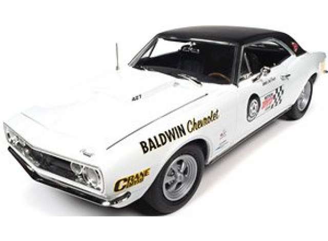 1967 Chevrolet Camaro SS (ボールドウィンモーション) アーマインホワイト/AutoWorld 1/18ミニカー