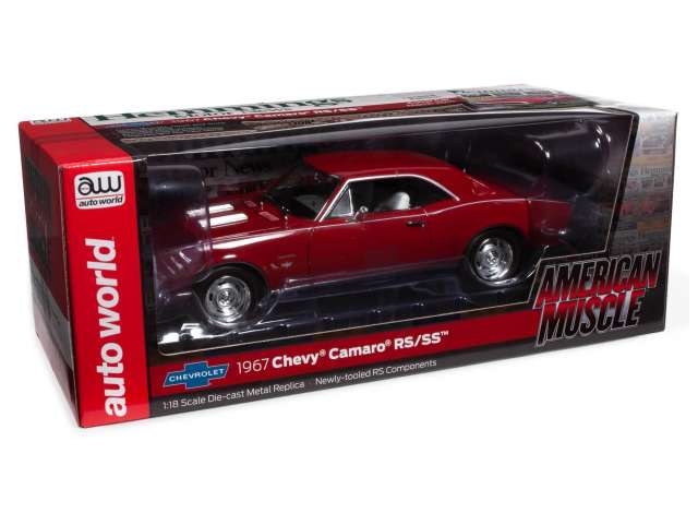 1967 Chevrolet Camaro SSRS ヘミングス レッド/AutoWorld 1/18ミニカー