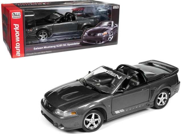 2003 Ford Mustang Saleen S281 SC スピードスター ダークシャドウグレー/AutoWorld 1/18ミニカー