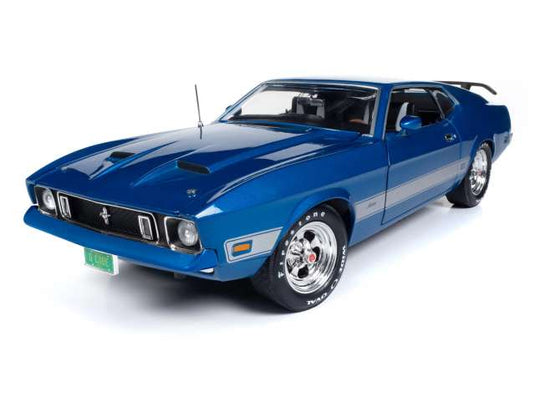 1973 Ford Mustang Mach 1 クラス・オブ・1973 ブルーグロー/AutoWorld 1/18ミニカー