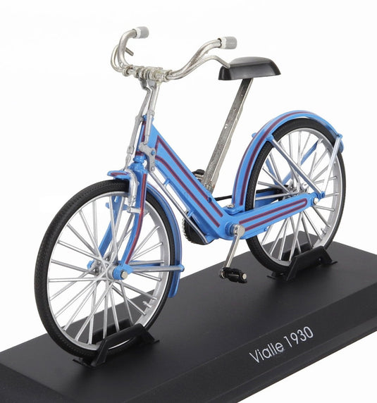 BICICLETTAビシクレッタ VIALLE BICYCLE 1930 ライトブルーレッド STORIA-DELLA-BICICLETTA-COLLECTION / EDICOLA 1/15 ミニカー