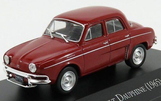 RENAULTルノー DAUPHINE 1965 レッド COCHES-INOLVIDABLES-ARGENTINA-SALVAT / EDICOLA 1/43 ミニカー