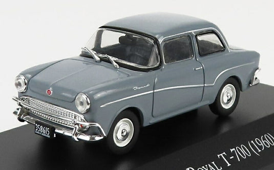 ISARDイサード ROYAL T700 GLAS 1960 グレー COCHES-INOLVIDABLES-ARGENTINA-SALVAT / EDICOLA 1/43 ミニカー