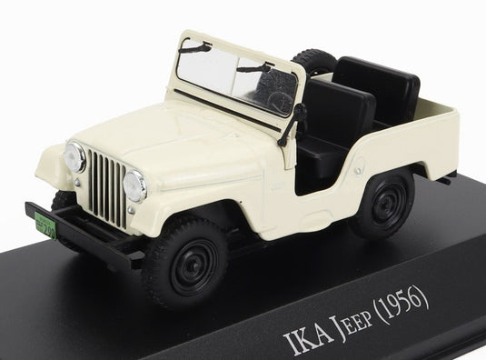 IKAイカ JEEP 1956 ホワイト COCHES-INOLVIDABLES-ARGENTINA-SALVAT / EDICOLA 1/43 ミニカー