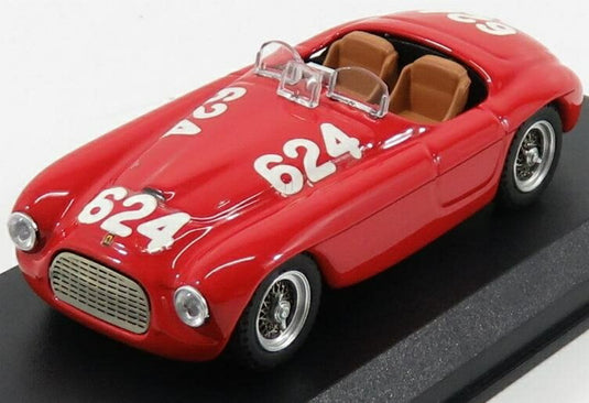 FERRARI 166MM スパイダー #624 ミッレミリア 優勝 1949 C.ビオンデッティ/E.サラーニ レッド / ART-MODEL 1/43 ミニカー