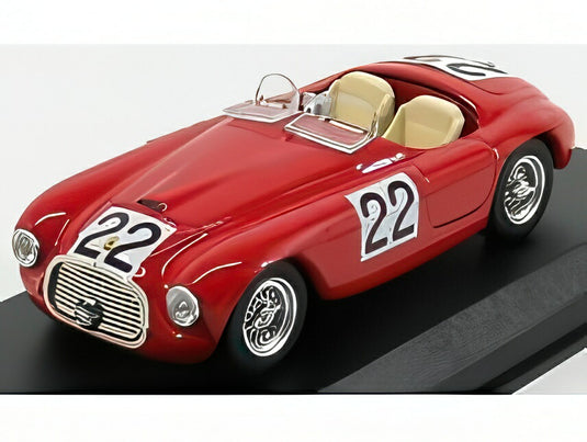 FERRARI 166MM 2 0L V12 スパイダー チーム PETER MITCHELL THOMSON 22号車 1949年 ルマン24時間 優勝 L.CHINETTI L.SELSDSON レッド/ ART-MODEL 1/43 ミニカー