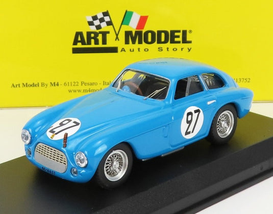 FERRARI 166MM 2 0L V12 ベルリネッタ 27号車 1950年 ルマン24時間 Y.SIMON M.KASSE ブルー/ ART-MODEL 1/43 ミニカー
