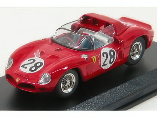 FERRARI DINO 246SP SPIDER 2.4L V6 TEAM SPA FERRARI SEFAC N 28 24h LE MANS 1962 R.RODRIGUEZ P.RODRIGUEZ RED/ART-MODEL 1/43ミニカー