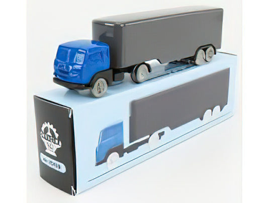 FIAT - 682 T2 TRUCK SEMIRIMORCHIO FURGONATO 1955 - BLUE SILVER/OFFICINA-942 1/76ミニカー