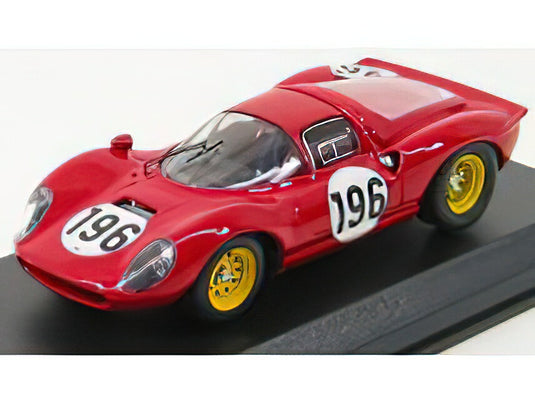FERRARI DINO 206S COUPE N 196 2nd TARGA FLORIO 1966 BAGHETTI GUICHET RED/ART-MODEL 1/43ミニカー