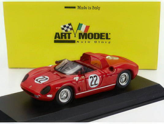 FERRARI  275P SPIDER ch.0820 TEAM SEFAC FERRARI N 22 WINNER 12h SEBRING 1964 MICHEAL PARKES  UMBERTO MAGLIOLI  RED/ART-MODEL 1/43ミニカー