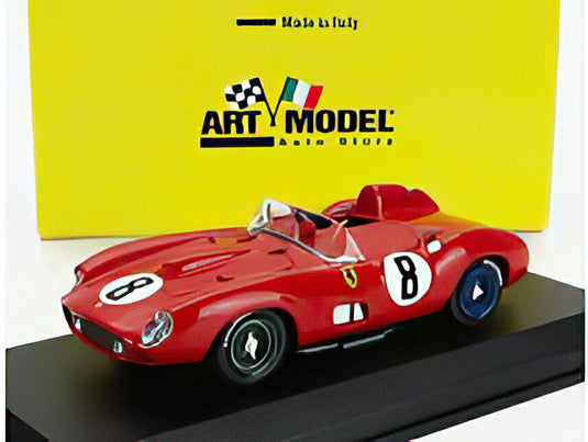 FERRARI  315S TEAM SCUDERIA FERRARI N 8 24h LE MANS 1957 STUART LEWIS EVANS  MARTINO SEVERI  RED/ART-MODEL 1/43ミニカー