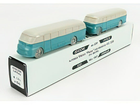 FIAT - 666RN AUTOBUS CON RIMORCHIO VIBERTI PARIGI 1946 - LIGHT BLUE GREY/OFFICINA-942 1/76ミニカー