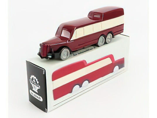 OM FIAT - TITANO AUTOBUS GRAN TURISMO PANORAMICO CARROZZERIA VARESINA 1938 - RED CREAM/OFFICINA-942 1/76ミニカー
