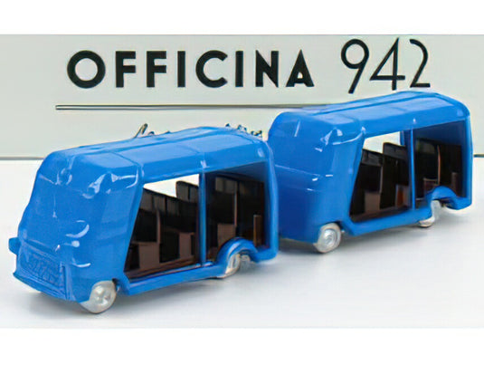 FIAT - 1100 ELR AUTOTRENO VISITATORI FIERA DEL LEVANTE CARROZZERIA ROMANAZZI 1953 - BLUE/OFFICINA-942 1/76ミニカー