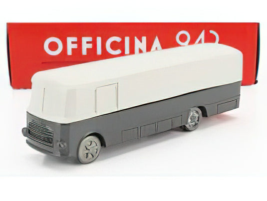 FIAT - 642 RN TRUCK CAR TRANSPORTER F1 ASSISTENZA CORSE FERRARI 1956 - GREY WHITE/OFFICINA-942 1/76ミニカー