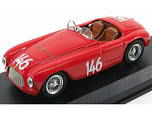 FERRARI  166MM BARCHETTA ABARTH SPIDER N 146 WINNER COPPA D'ORO 1950 G.MARZOTTO  RED/ART-MODEL 1/43ミニカー