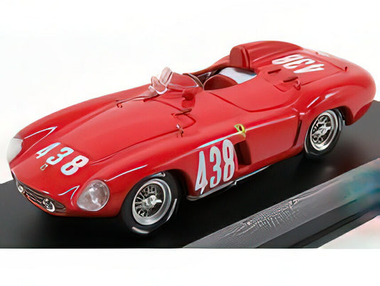 FERRARI 118LM スパイダー ch 0484 438号車 1955年 ジーロ ディ シチリア 優勝 P.TARUFFI レッド/ ART-MODEL 1/43