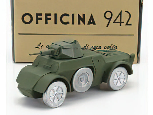FIAT - ANSALDO TANK AB41 AUTOBLINDO 1941 - MILITARY GREEN/OFFICINA-942 1/76ミニカー