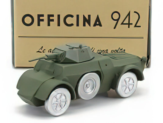 FIAT - ANSALDO TANK AB43 AUTOBLINDO 1943 - MILITARY GREEN/OFFICINA-942 1/76ミニカー