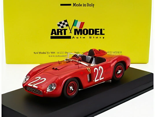フェラーリ 500 TR ch.0608 3位 N 22 シルクイート 1957 G.ムナーロン レッド/ ART-MODEL 1/43 ミニカー