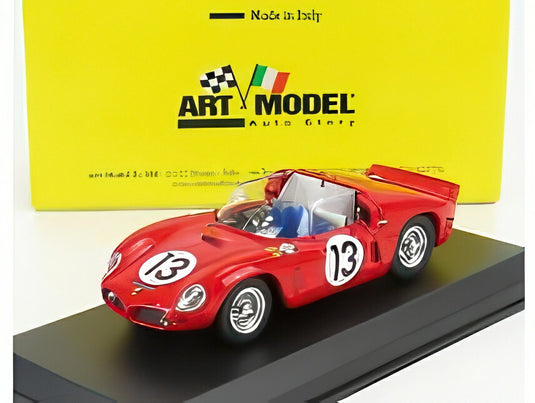 FERRARI 246SP DINO スパイダー 2.4L V6 N 13 テスト モデナサーキット ルマン24時間前 1961 R.ギンター レッド/ART-MODEL 1/43ミニカー