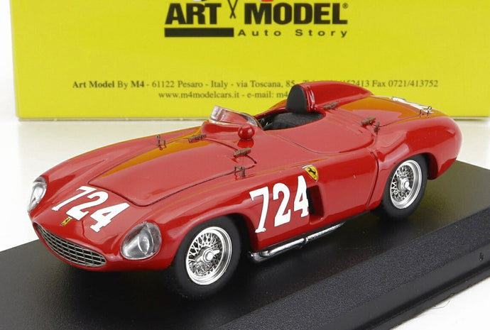 FERRARI 750 モンツァ スパイダー #724 ミッレミリア 1955 セルジオ・シギノルフィ レッド / ART-MODEL 1/43 ミニカー