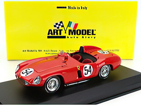 FERRARI  750 MONZA SPIDER N 54 WINNER TUNISI GP 1955 LUIGI PIOTTI  RED/ART-MODEL 1/43ミニカー