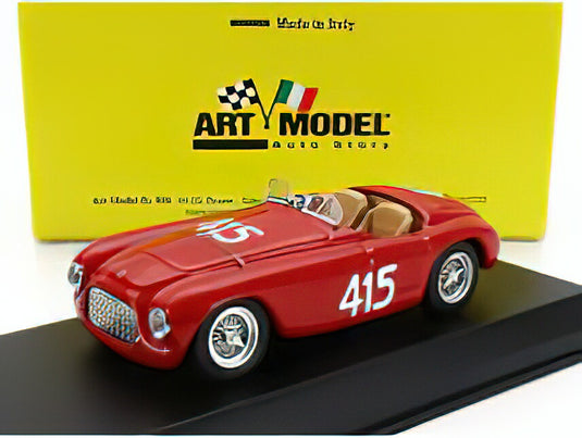 FERRARI 166MM SPIDER BARCHETTA N 415 GIRO DI SICILIA 1951 PAOLO MARZOTTO MARINO MARINI RED/ART-MODEL 1/43ミニカー