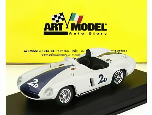 FERRARI 750 MONZA 3.0L SPIDER N 2d ペブルビーチ 1955 優勝 フィル ヒル ホワイト ブルー/ ART-MODEL 1/43 ミニカー