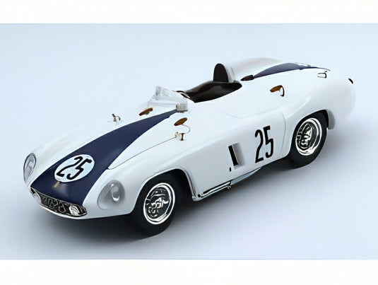 FERRARI 750 MONZA スパイダー sn0578 25号車 1955年 セブリング12時間 2位 PHIL HILL CARROLL SHELBY ホワイト/ブルー/ ART-MODEL 1/43
