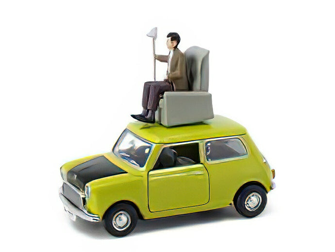 【予約】12月以降発売予定AUSTIN - MINI WITH MR. BEAN FIGURE 1970 - GREEN BLACKTINY TOYS 1/50ミニカー