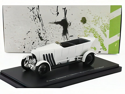 オーストロ ダイムラー - 22/86PS スペツィアル プリンス エリアス オブ パルマ オーストリア 1909 - ホワイト/ AUTOCULT 1/43 333台限定ミニカー