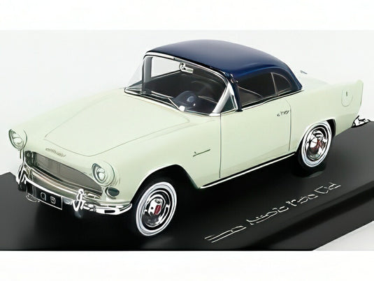 SIMCA - アロンド プラン シエル フランス 1957 - ライトグリーン ダークブルー/ AUTOCULT 1/43 333台限定ミニカー