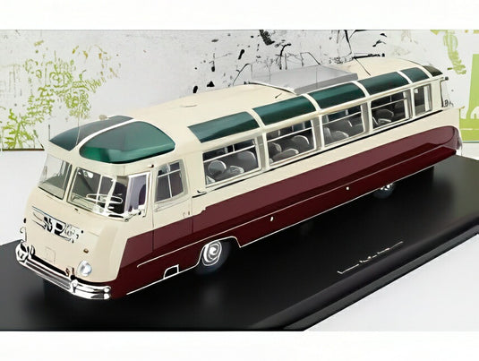 KRAUS MAFFEI KML 110 バス 1959 レッド/アイボリー 333台限定/ Autocult 1/43 ミニカー