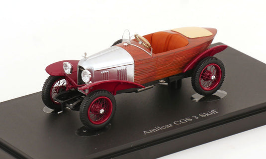 Amilcarアミルカー CGS 3 Skiffスキフ 1925 ブラウンレッドシルバー 限定333台 / Autocult 1/43 ミニカー